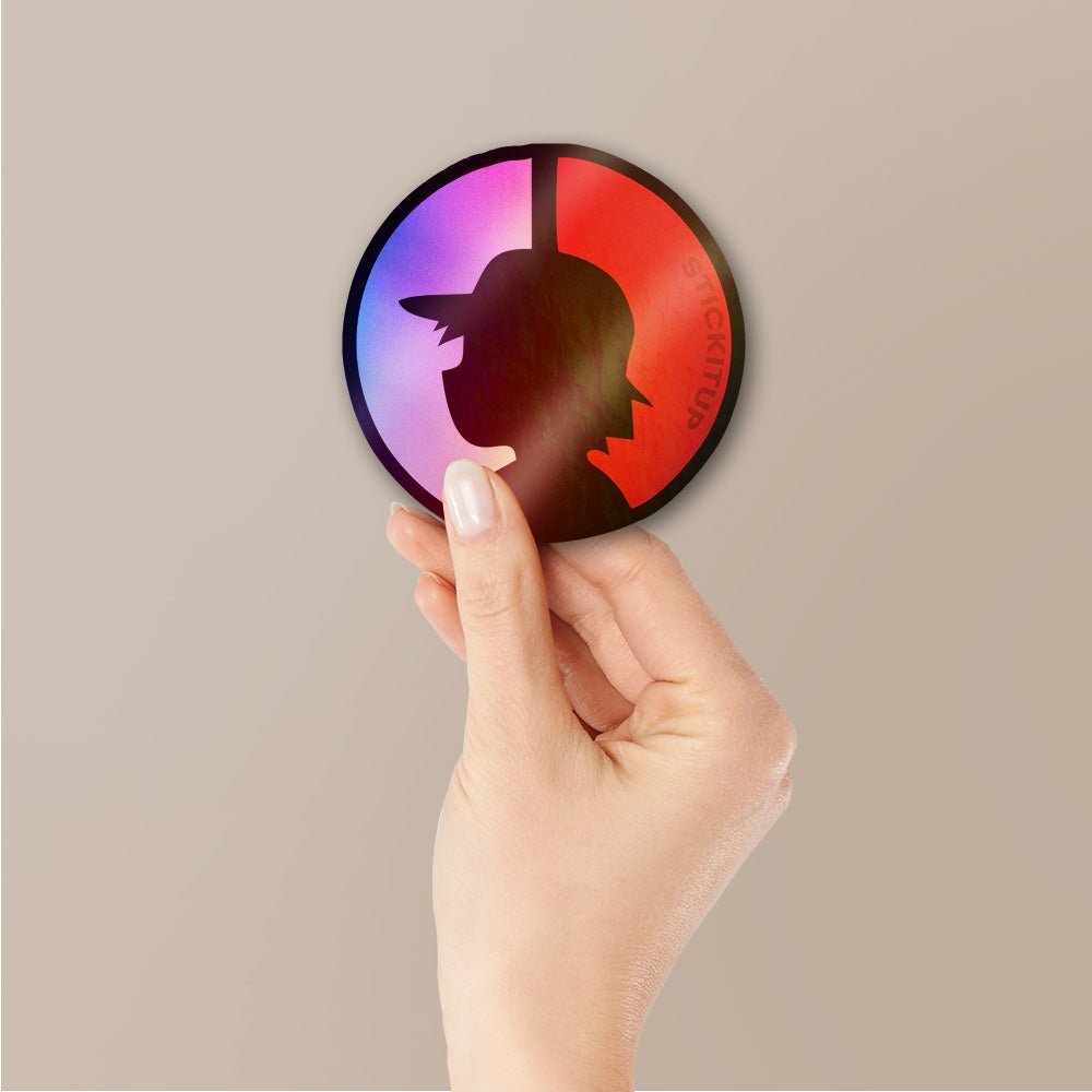 Catching The Dream Holographic Stickers waterproof vinyl decal for laptop, bike, car & bottle
