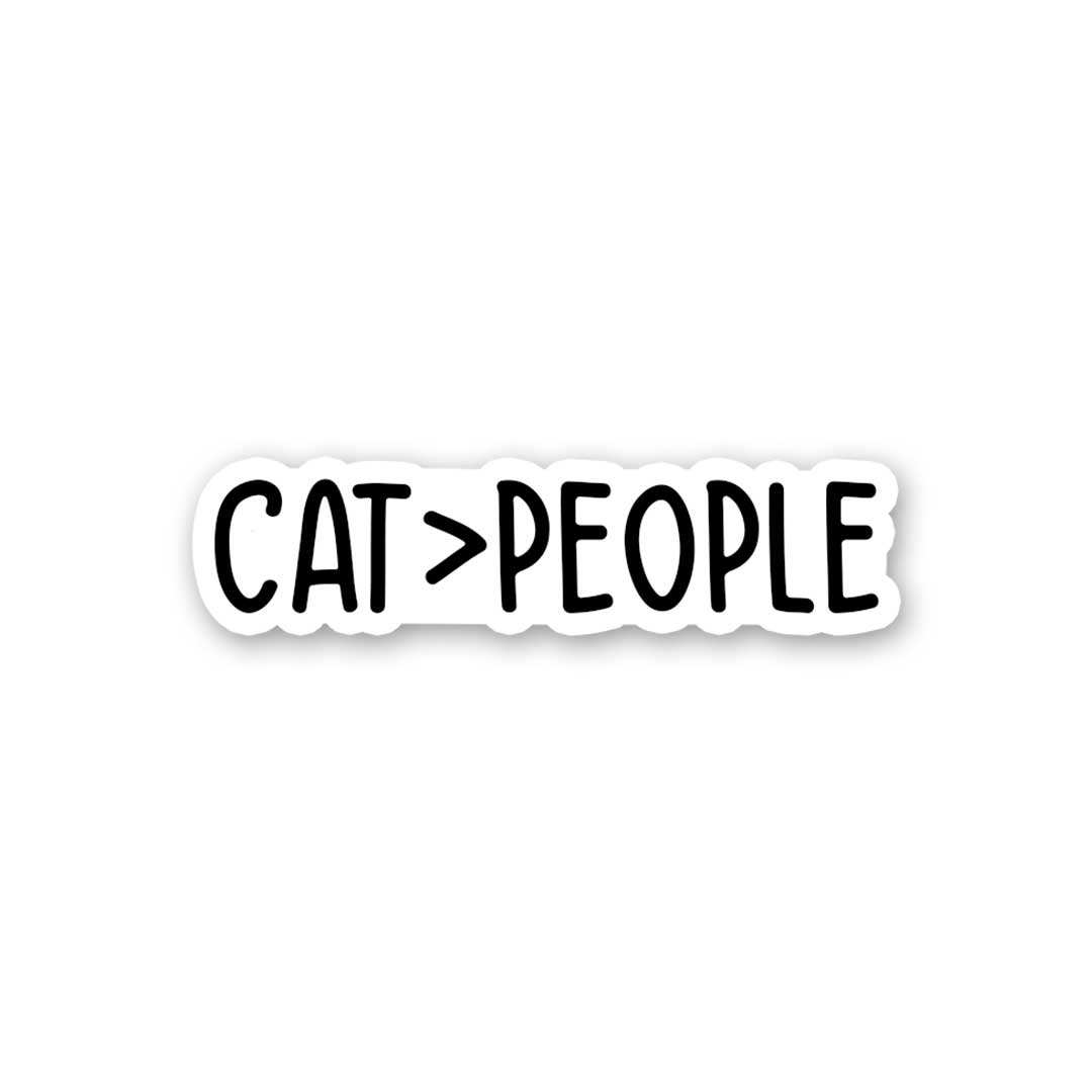 Cat.Pelople Sticker waterproof vinyl decal for laptop, bike, car & bottle