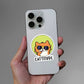 Cattitude 0.1 Sticker waterproof vinyl decal for laptop, bike, car & bottle