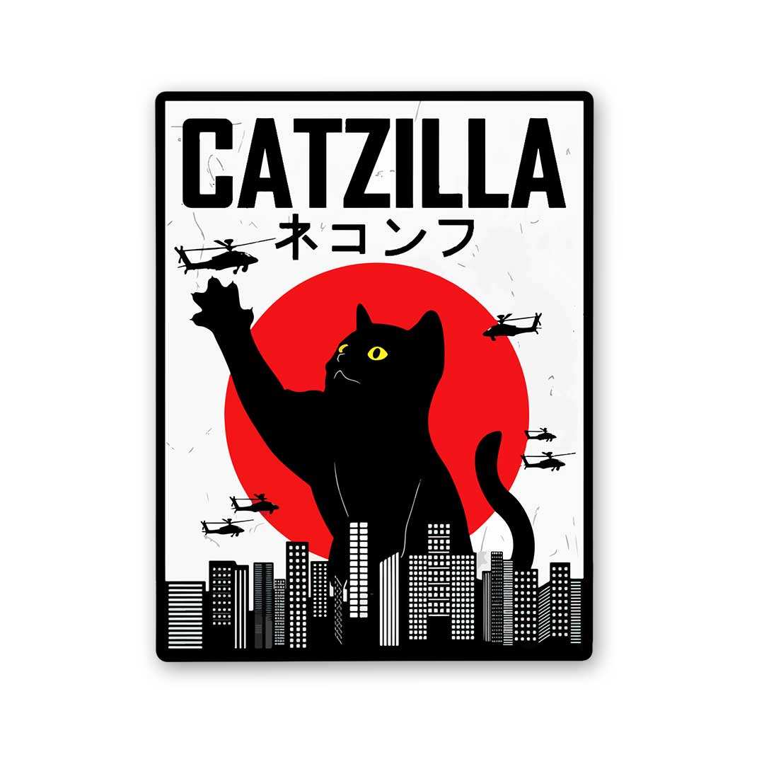 Buy Catzilla Sticker Online | Premium Waterproof Vinyl | STICK IT UP