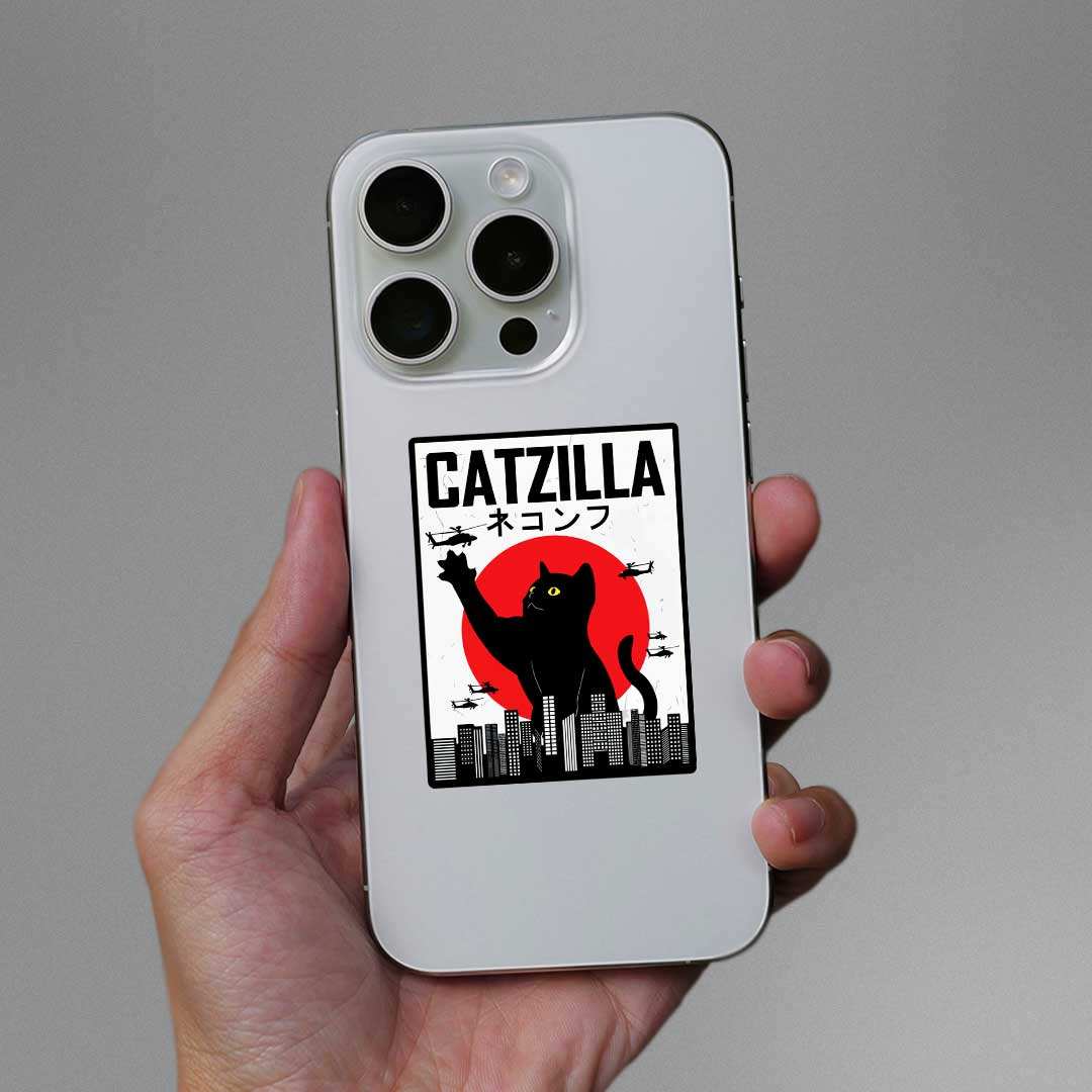 Catzilla Chemical Label Buy Catzilla Sticker Online | Premium Waterproof Vinyl | STICK IT UP