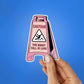 Caution You Might Fall In Love Sticker waterproof vinyl decal for laptop, bike, car & bottle