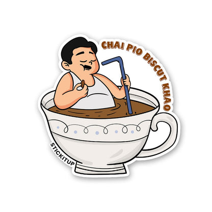 Chai Pio Biscut Khayo Sticker waterproof vinyl decal for laptop, bike, car & bottle