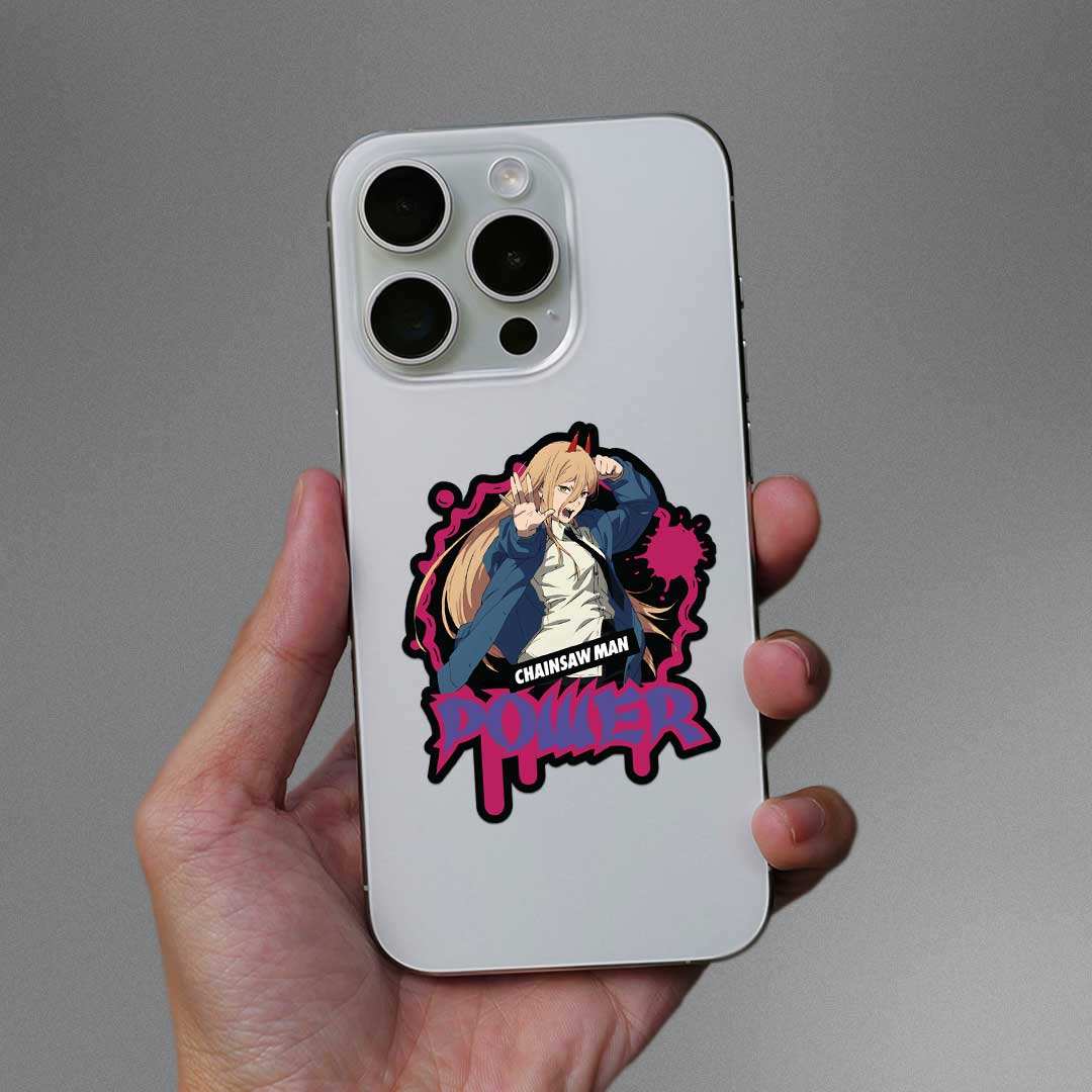 Chainsaw Man Power Sticker - STICK IT UP