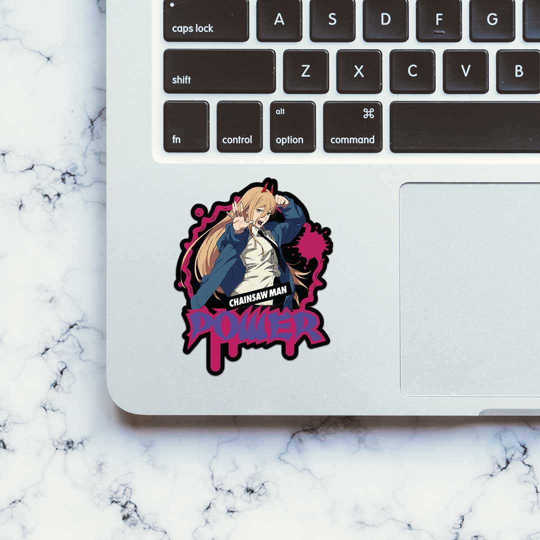 Chainsaw Man Power Sticker - STICK IT UP