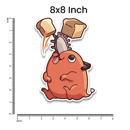 Chainshaw Man Dog Bumper Sticker - STICK IT UP