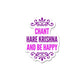 Chant Krishna And Be Happy Sticker waterproof vinyl decal for laptop, bike, car & bottle