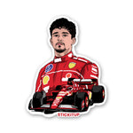 CHARLES LECLERC Sticker waterproof vinyl decal for laptop, bike, car & bottle