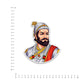 Chatrapati Ji Bumper Sticker waterproof vinyl decal for laptop, bike, car & bottle