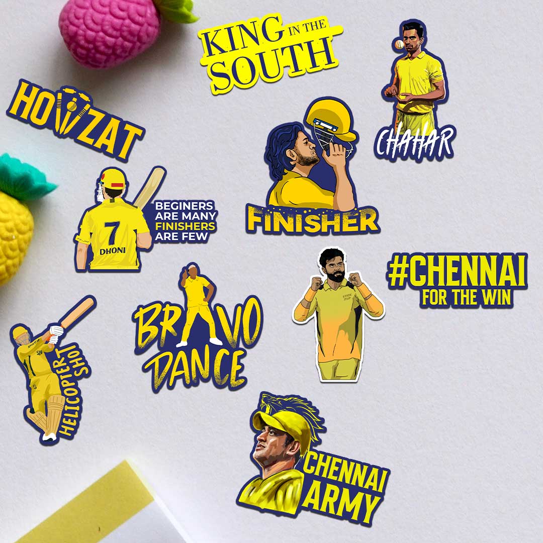 Chennai Sticker Pack [20 Sticker] waterproof vinyl decal for laptop, bike, car & bottle