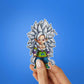 Chibi Golden Warrior Glitter Sticker - Glitter Stickers | STICK IT UP