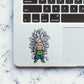 Chibi Golden Warrior Glitter Sticker - Glitter Stickers | STICK IT UP