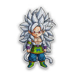 Chibi Golden Warrior Glitter Sticker - Glitter Stickers | STICK IT UP