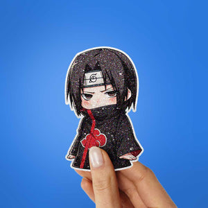 Chibi Ninja Character Glitter Sticker - Glitter Stickers | STICK IT UP