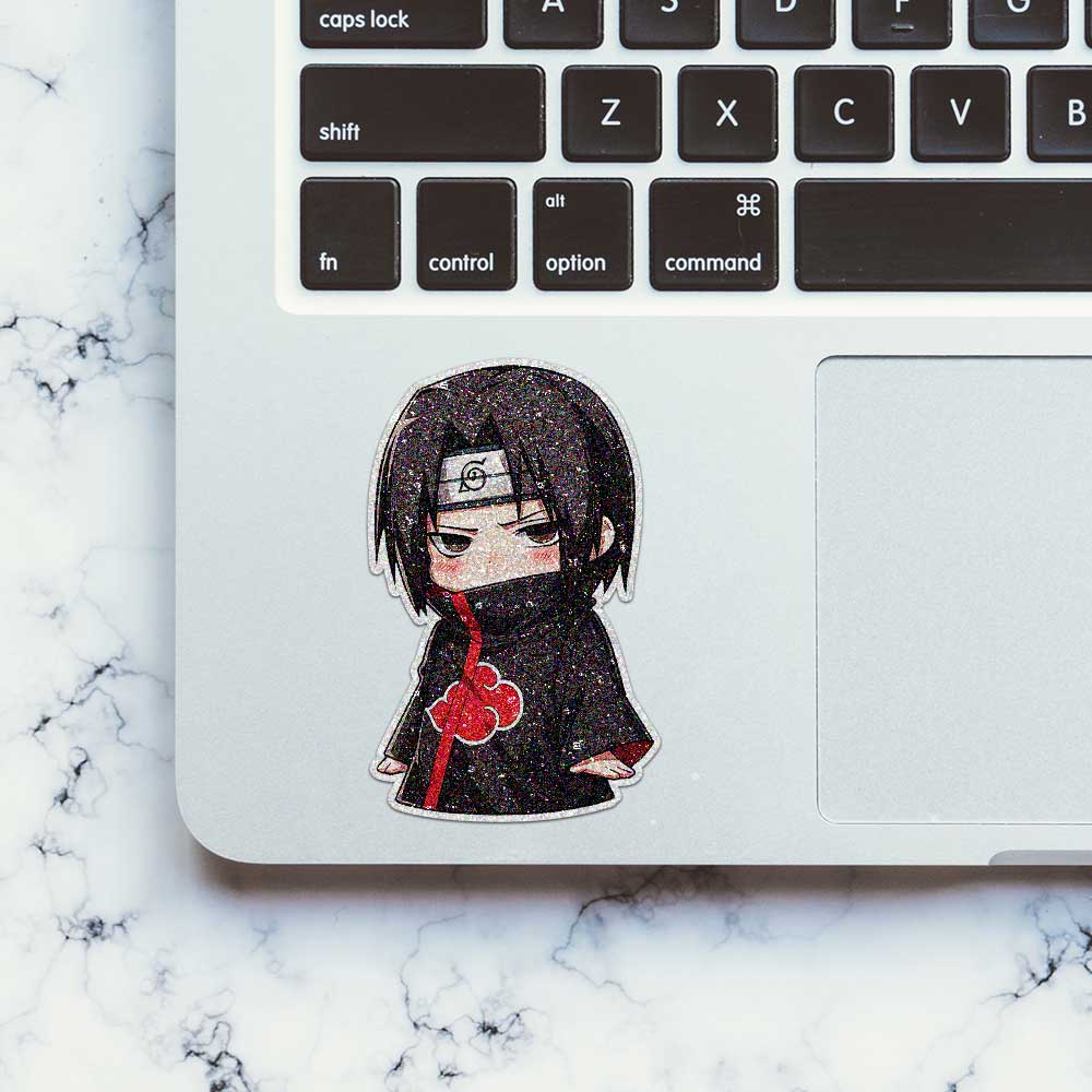 Chibi Ninja Character Glitter Sticker - Glitter Stickers | STICK IT UP