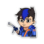 CHIBI PHOENIX Sticker waterproof vinyl decal for laptop, bike, car & bottle