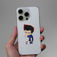 Chibi Soccer Boy Glitter Sticker