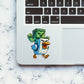 CHICKEN JOCKEY Sticker waterproof vinyl decal for laptop, bike, car & bottle