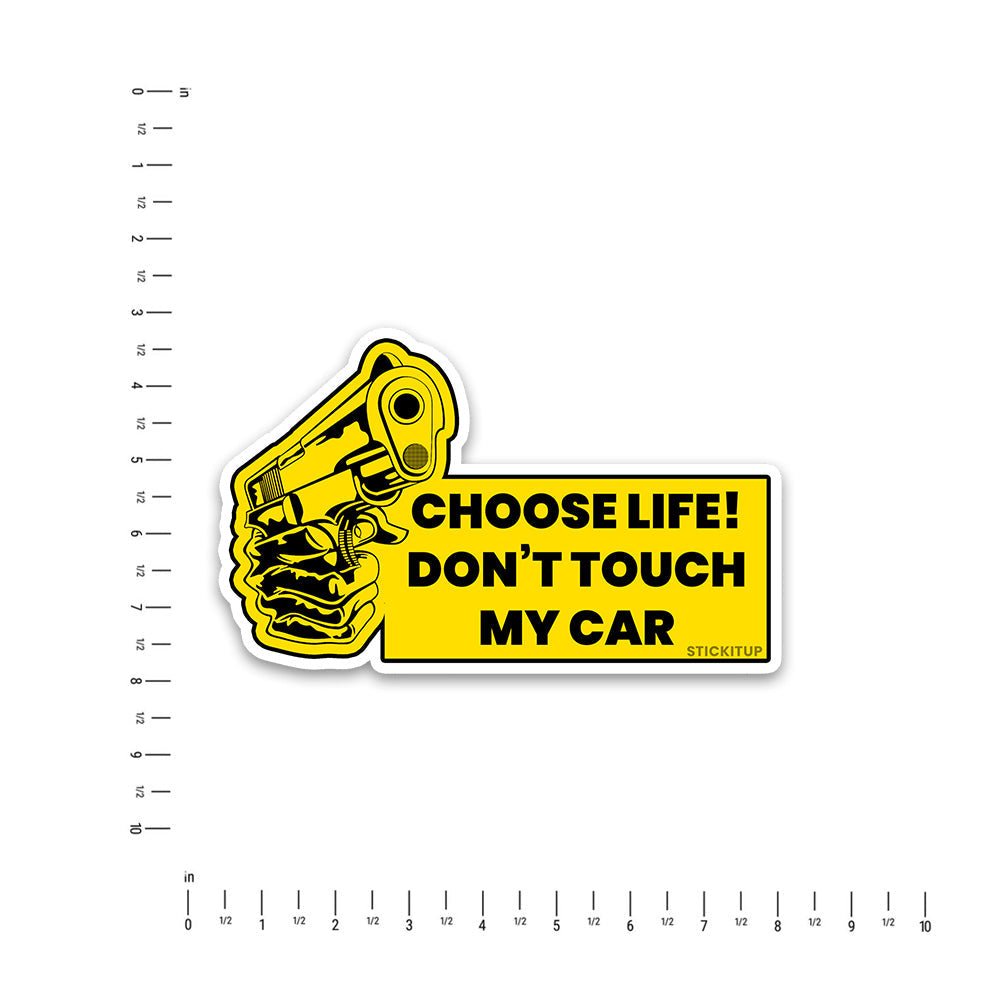 Choose life Bumper Sticker waterproof vinyl decal for laptop, bike, car & bottle