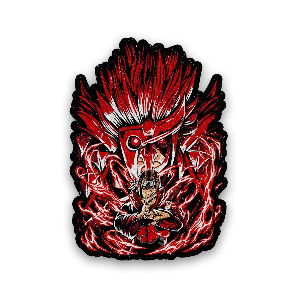 Clan killer Anime Glitter Sticker waterproof vinyl decal for laptop, bike, car & bottle