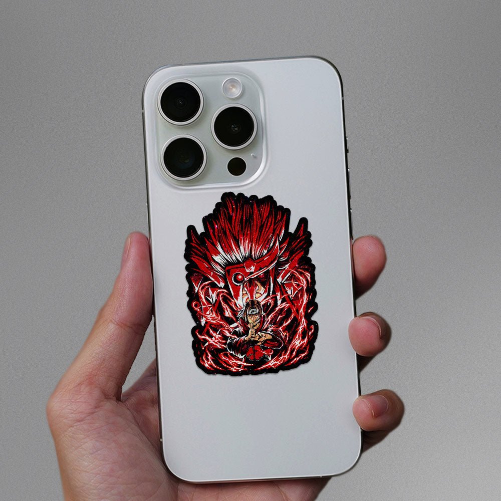 Clan killer Anime Glitter Sticker waterproof vinyl decal for laptop, bike, car & bottle