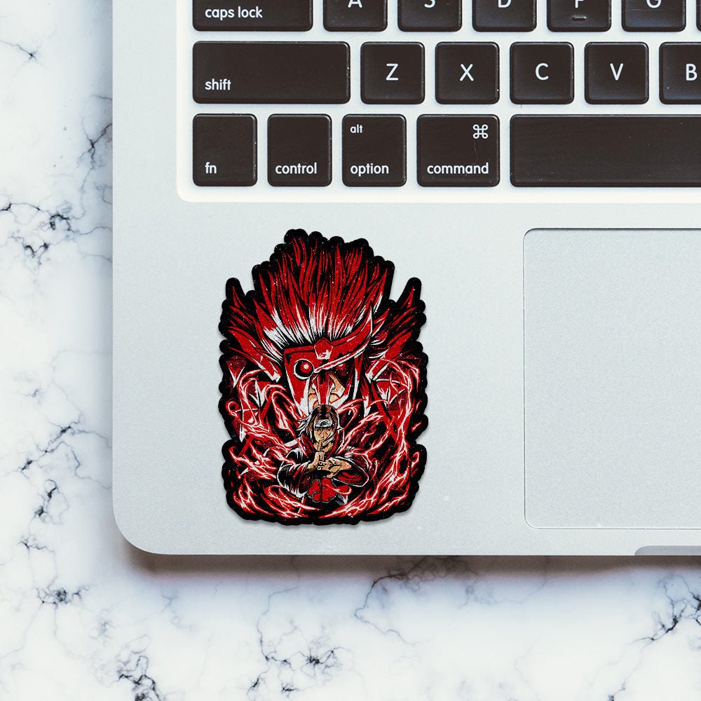 Clan killer Anime Glitter Sticker waterproof vinyl decal for laptop, bike, car & bottle