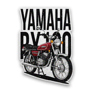 Classic Retro Motorcycle Glitter Sticker - Glitter Stickers | STICK IT UP