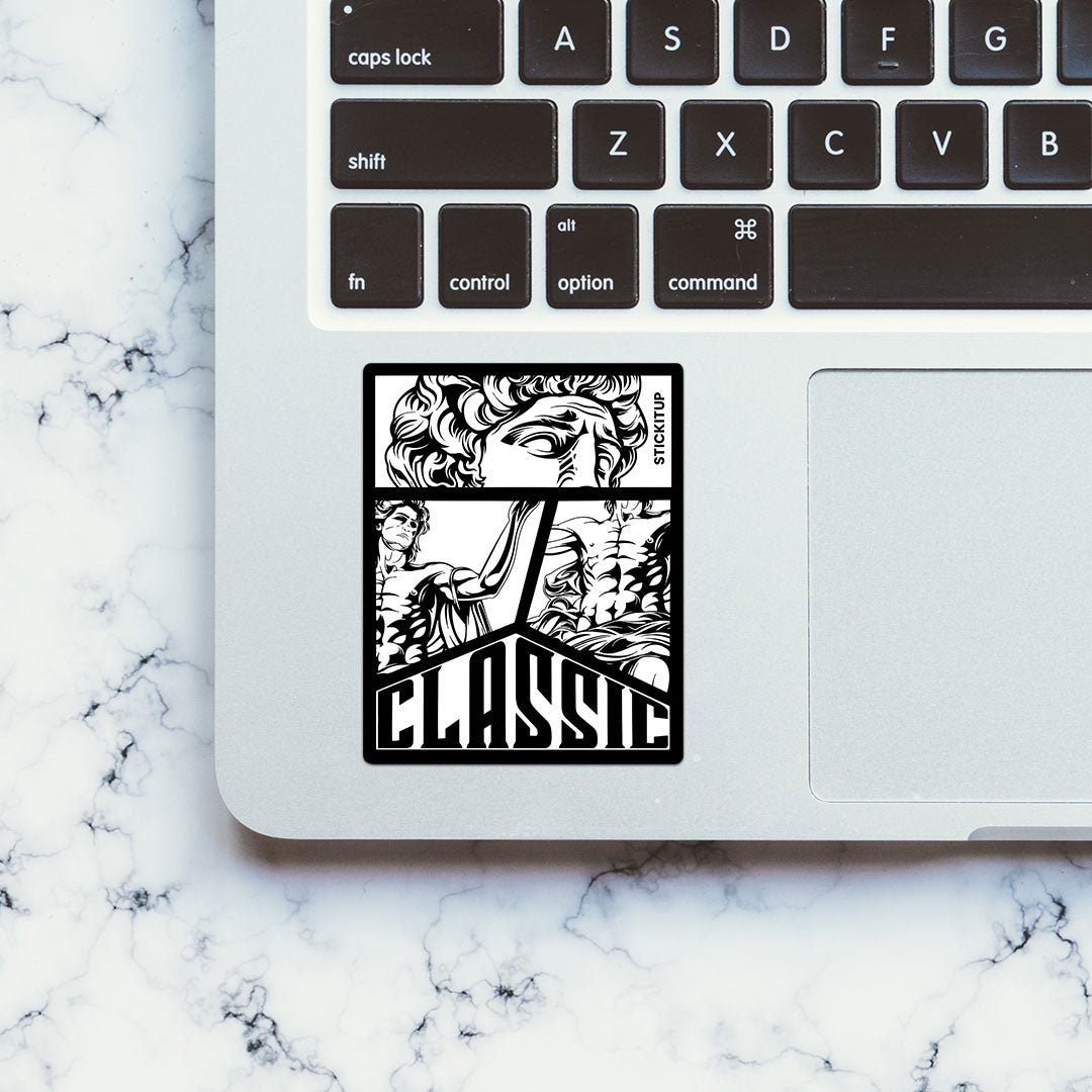 Classic Sticker waterproof vinyl decal for laptop, bike, car & bottle