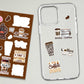 Coffee Mini Sticker Sheet waterproof vinyl decal for laptop, bike, car & bottle