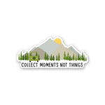 Collect Moments Not Things Sticker waterproof vinyl decal for laptop, bike, car & bottle