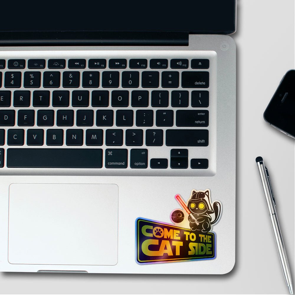 Come to the Cat Side Holographic Stickers - Holographic stickers | STICK IT UP
