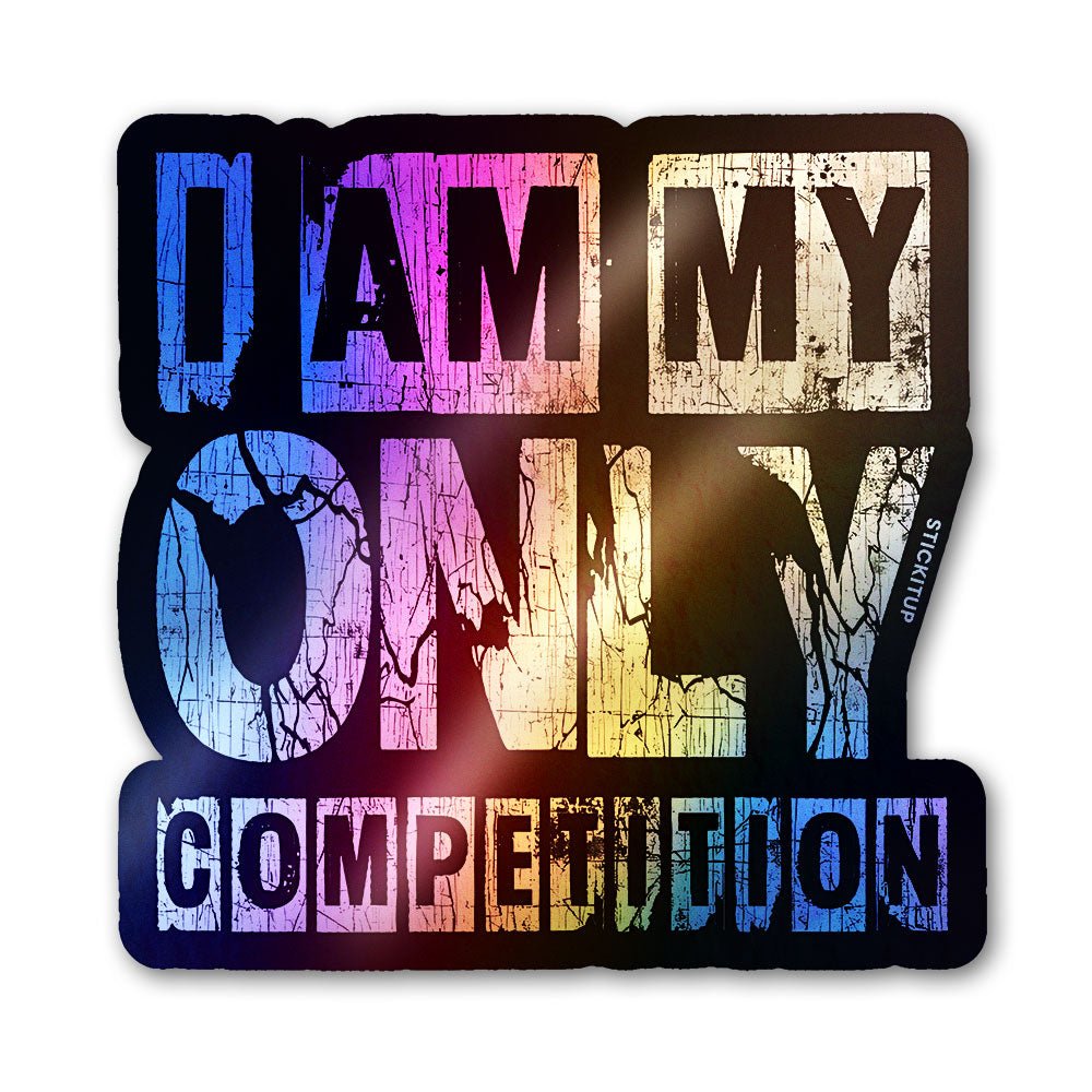 Competition Sticker Holographic Stickers waterproof vinyl decal for laptop, bike, car & bottle