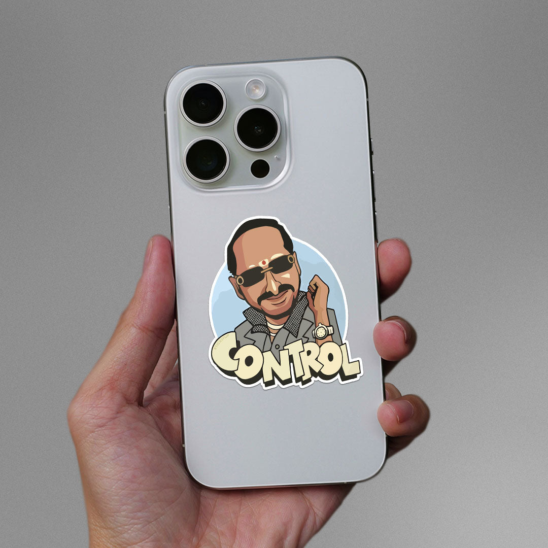 Control Sticker waterproof vinyl decal for laptop, bike, car & bottle