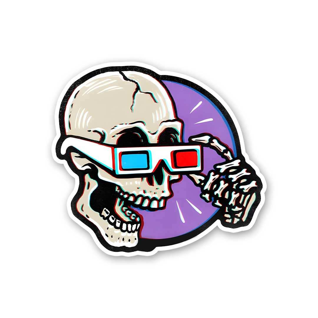 Cool Skull Sticker - STICK IT UP