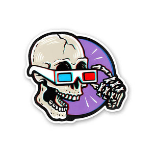 Cool Skull Sticker waterproof vinyl decal for laptop, bike, car & bottle