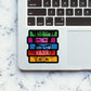 Cowboy Artwork Sticker waterproof vinyl decal for laptop, bike, car & bottle