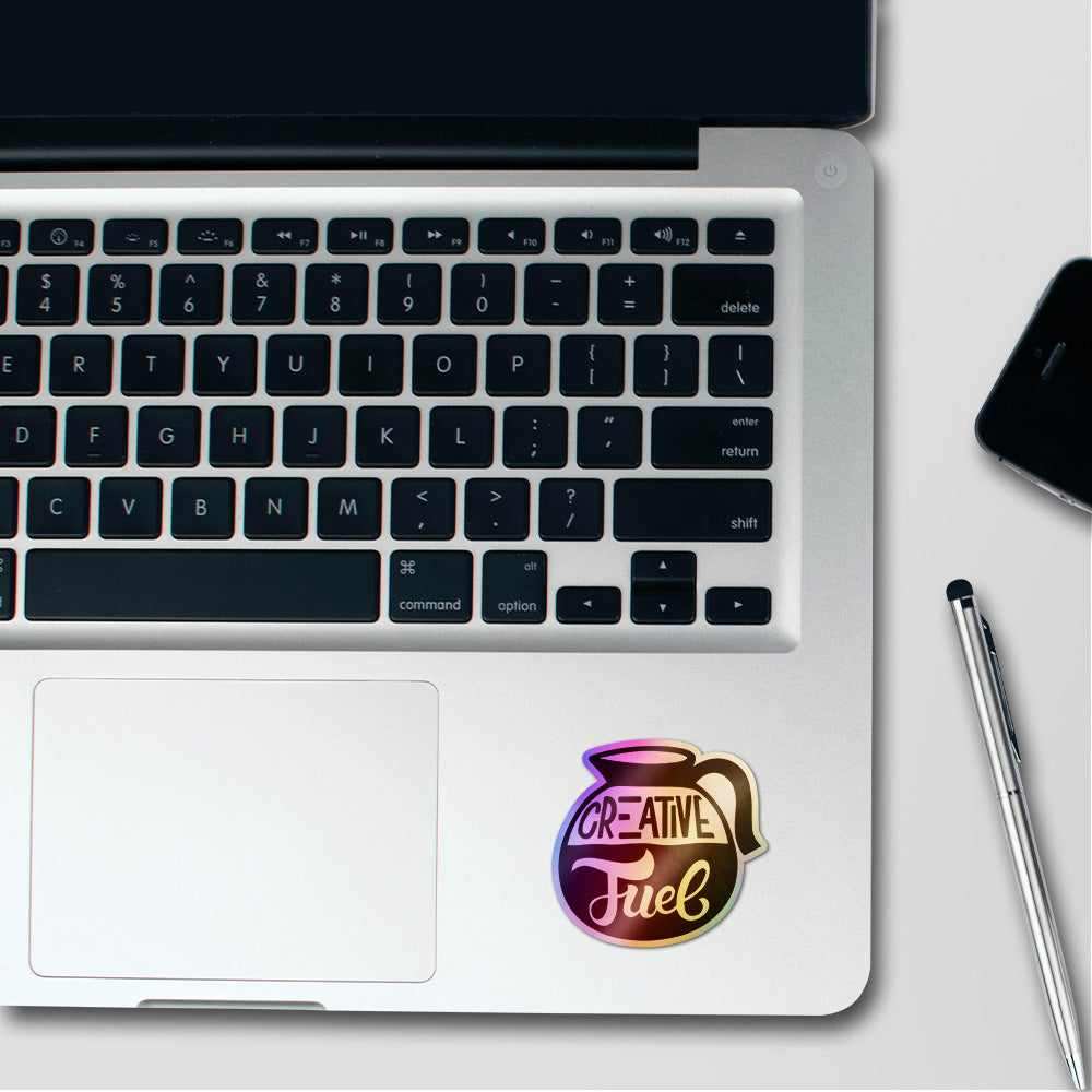 Creative Fuel Holographic Stickers waterproof vinyl decal for laptop, bike, car & bottle