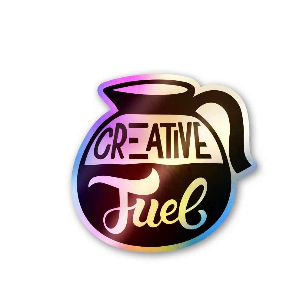 Creative Fuel Holographic Stickers waterproof vinyl decal for laptop, bike, car & bottle