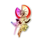 Crescent Moon Figure Holographic Stickers - Holographic stickers | STICK IT UP