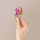 Crescent Moon Figure Holographic Stickers