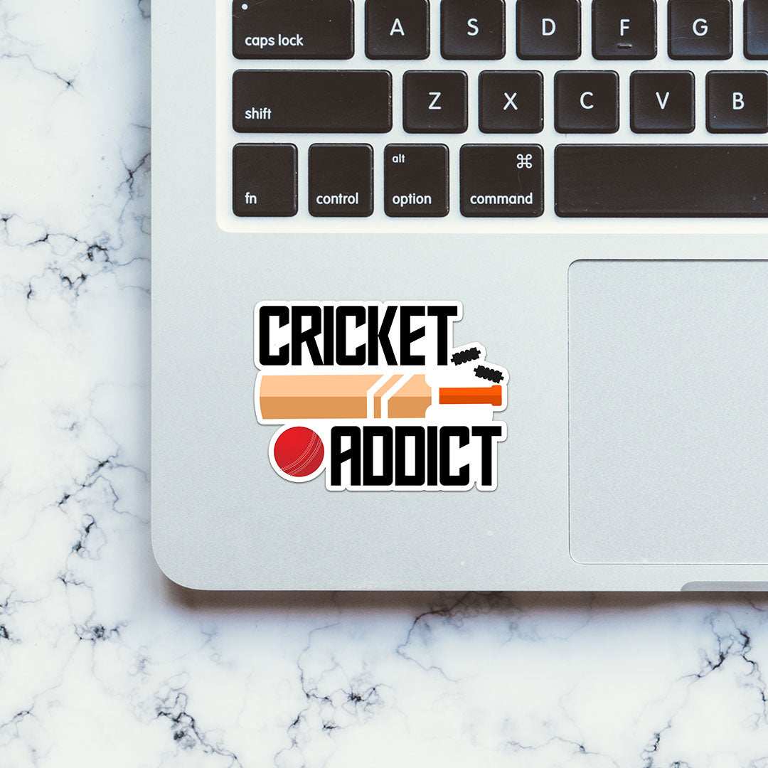 Cricket Addict Sticker - STICK IT UP