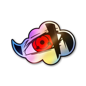 Crimson Clan Eye 1.1 Holographic Stickers - Holographic stickers | STICK IT UP