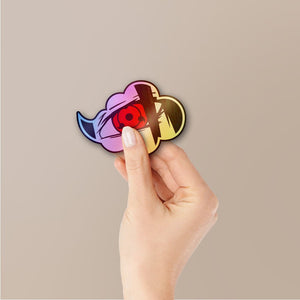 Crimson Clan Eye 1.1 Holographic Stickers - Holographic stickers | STICK IT UP