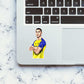 Cristiano Ronaldo Al Nassr Sticker waterproof vinyl decal for laptop, bike, car & bottle