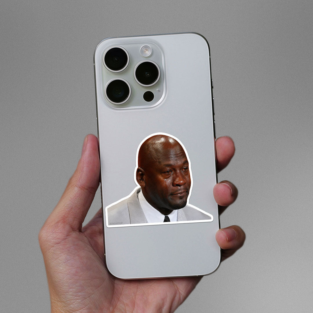Crying Man Meme Sticker - Stickers | STICK IT UP