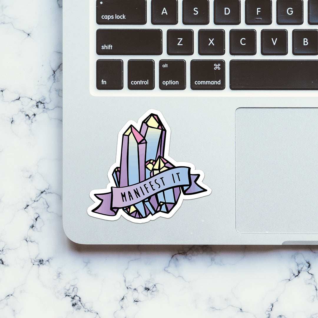Crystal Stickers waterproof vinyl decal for laptop, bike, car & bottle