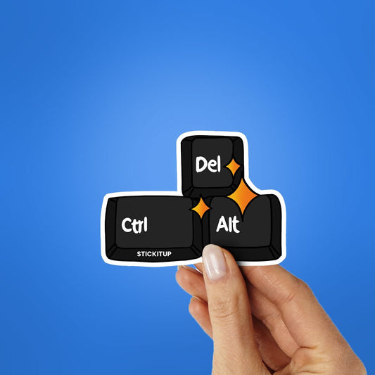 Ctrl Alt Del Sticker - STICK IT UP