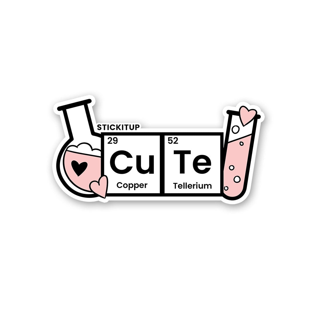 Buy Cu Te Sticker Online | Premium Waterproof Vinyl | STICK IT UP