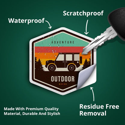 Custom Premium Vinyl Sticker waterproof vinyl decal for laptop, bike, car & bottle