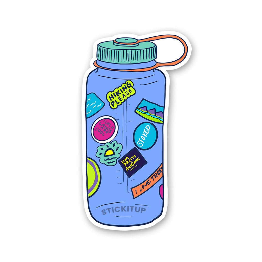 Cute Bottle Sticker waterproof vinyl decal for laptop, bike, car & bottle